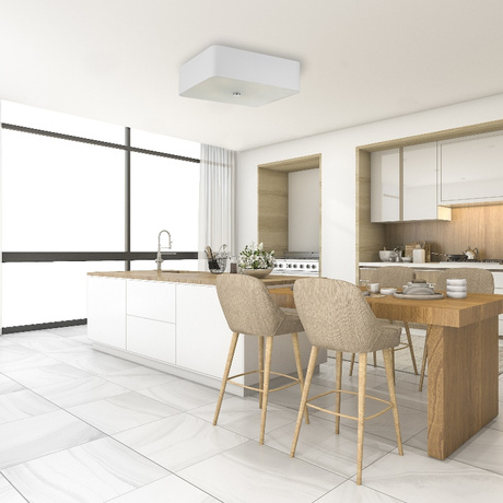 Plafond LOKKO 55 blanco + 5x Bombilla LED E27 4000K Fría 7,5W 650lm