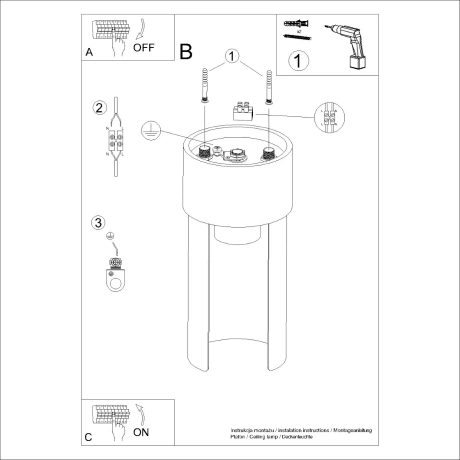 Plafón FLASH blanco