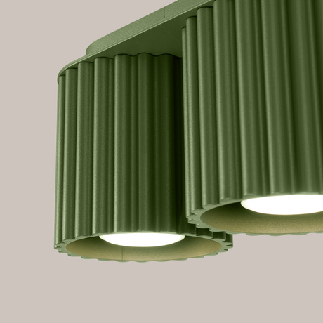 Lámpara de techo AURA 2 verde oliva GU10