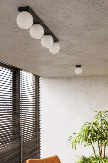 Plafond YOLI 3 negro + 3x bombilla LED G9 4000K Fría 4,5W 460lm