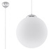 UGO 30 lámpara colgante cromo + 1x bombilla LED E27 4000K Fría 7,5W 650lm