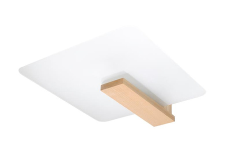 Plafond LAPPO madera natural + 2x bombilla LED E27 3000K Cálida 7,5W 620lm