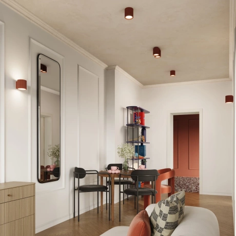 Aplique AURA rojo ocre G9