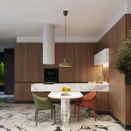 Lámpara colgante BILO verde oliva