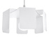 TULIP lámpara colgante blanco + 1x bombilla LED E27 4000K Fría 7,5W 650lm