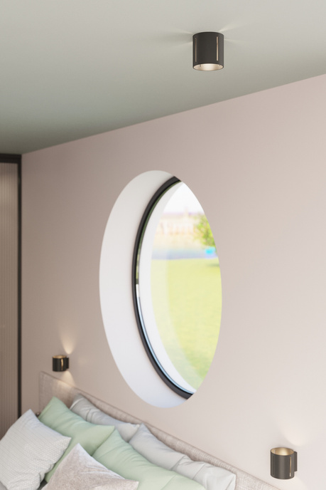 Plafond INEZ negro + 1x bombilla LED G9 4000K Fría 4,5W 530lm