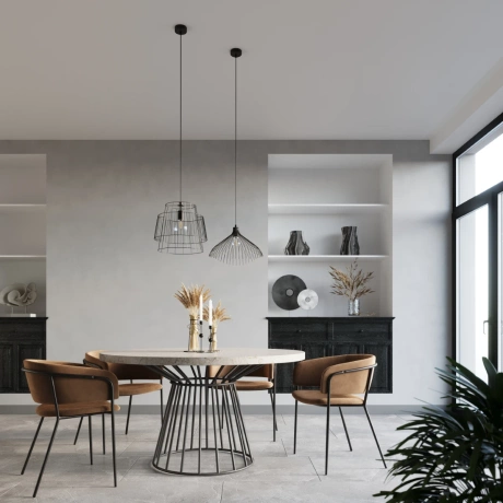 Lámpara colgante UMB negra