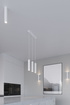 LAGOS 3P lámpara colgante blanco 3x LED bombilla GU-10 3000K Cálido 7W 620lm