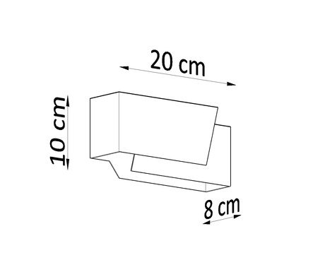 Aplique PIEGARE blanco + 1x bombilla LED G9 4000K Fría 4,5W 530lm