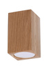 Plafond KEKE 10 roble + 1x bombilla LED GU-10 3000K Cálida 7W 620lm