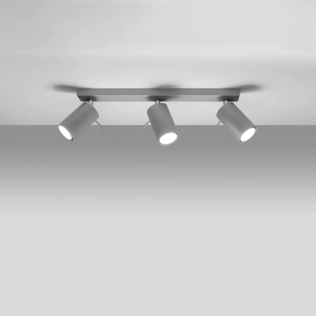 Lámpara de techo RING 3 gris