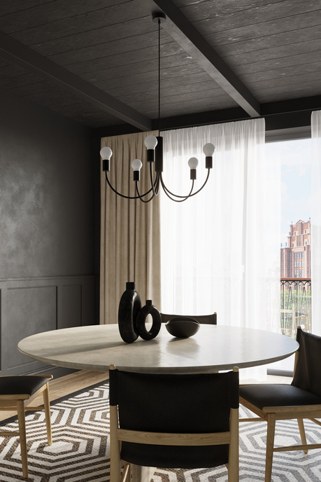 Lámpara de araña PICCOLO 5 + 5x bombilla LED E27 3000K Cálida 7,5W 620lm