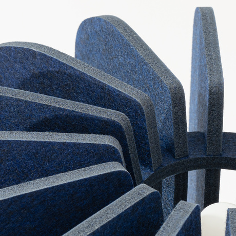 Lámpara de pie MULA 45 azul marino