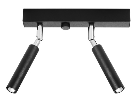 Plafond EYETECH 2 negro + 2x bombilla LED G9 4000K Fría 4,5W 530lm