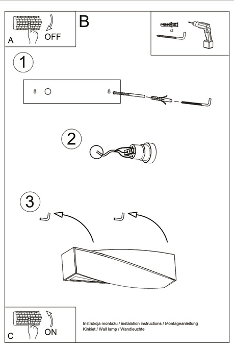 Aplique de cerámica SIGMA MINI blanco + 1x bombilla LED E27 3000K Cálida 7,5W 620lm