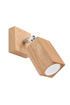 Aplique KEKE roble + 1x bombilla LED GU-10 3000K Cálida 7W 620lm