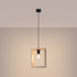 Lámpara colgante ARIES madera natural + 1x bombilla LED E27 4000K Frío 7,5W 690lm