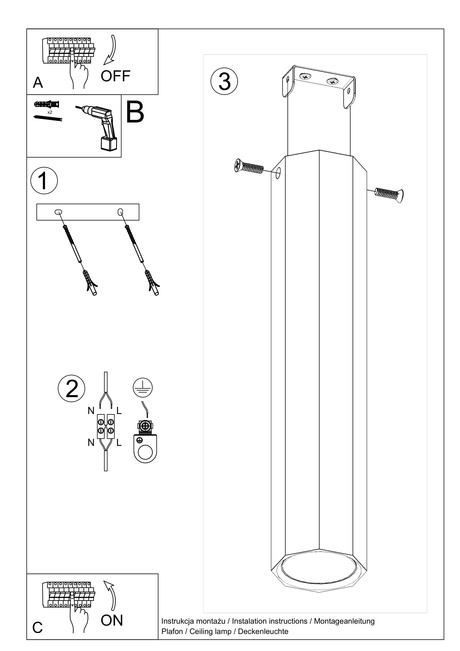 Plafond ZEKE 30 roble + 1x bombilla LED GU-10 3000K Cálida 7W 620lm