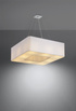 URANO 60 lámpara de araña blanco + 8x bombilla LED E27 3000K Cálido 7.5W 620lm