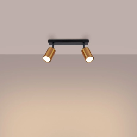 Lámpara de techo WINX 2 negro/cobre