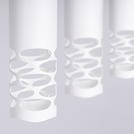 Lámpara colgante LIRO 3L blanca