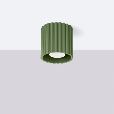 Lámpara de techo AURA 1 verde oliva GU10