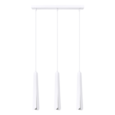 PRYSM Lámpara colgante 3L blanca + 3x bombilla LED G9 4000K Frío 4,5W 460lm