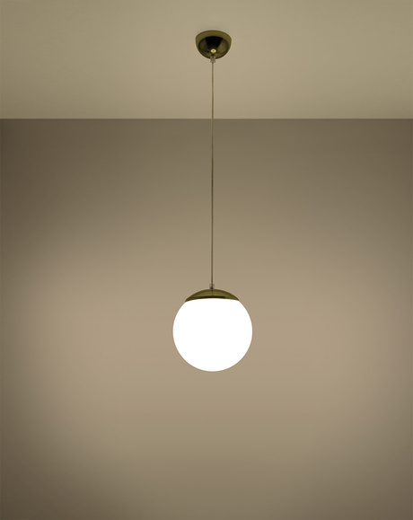 UGO 20 Gold lámpara colgante + 1x bombilla LED E27 4000K Fría 7,5W 650lm