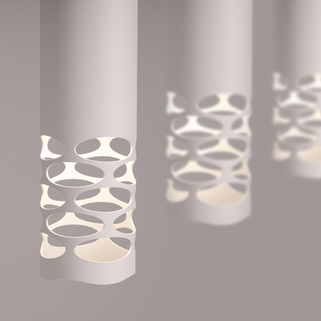 Lámpara colgante LIRO 3L blanca