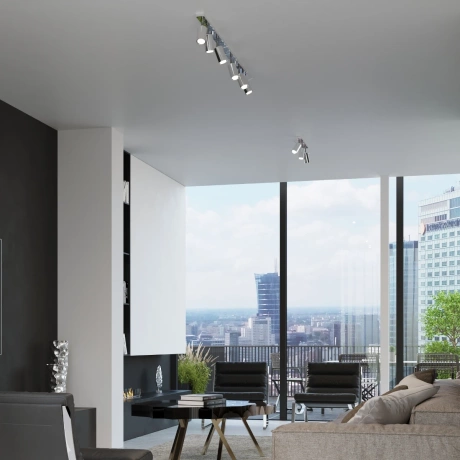 Lámpara de techo RING 6L cromo