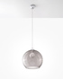 BALL lámpara colgante grafito + 1x bombilla LED E27 4000K Fría 7,5W 650lm
