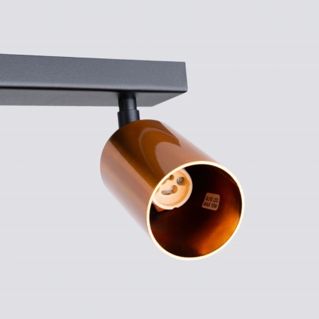 Lámpara de techo WINX 6L negro/cobre