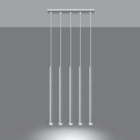 Lámpara colgante PASTELO 5 blanco