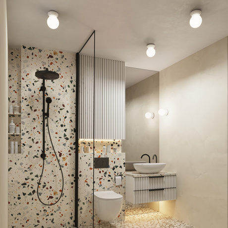 Plafón ZORI blanco IP44