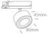 GLIM negro LED 3000K 15W 1500lm