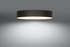 Plafond SKALA 80 negro + 6x bombilla LED E27 4000K Fría 7,5W 650lm