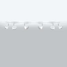 Lámpara de techo OCULARE 6L blanca