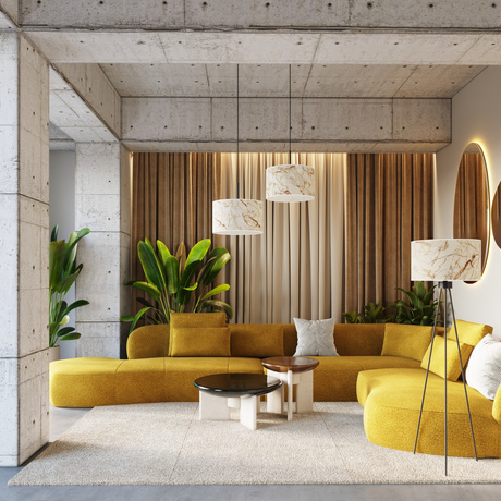 Lámpara colgante NEVIA mármol