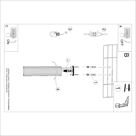 Lámpara de techo KARBON 30 verde oliva