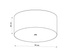 Plafond OTTO 70 negro + 6x bombilla LED E27 4000K Fría 7,5W 650lm