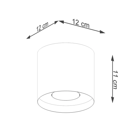 Lámpara de techo MIKA blanca