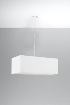 Lámpara de araña SANTA BIS 80 blanca + 3 bombillas LED E27 4000K Fría 7,5W 650lm