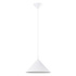 Lámpara colgante ZUMA blanca + 1x bombilla LED E27 3000K Cálida 7,5W 620lm