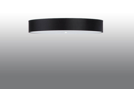Plafond SKALA 90 negro + 6x bombilla LED E27 3000K Cálido 7,5W 620lm