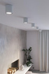 Plafond CULLO 140 hormigón + 1x bombilla LED GU10 AR111 3000K Cálida 12W 800lm [WOJ+14146]