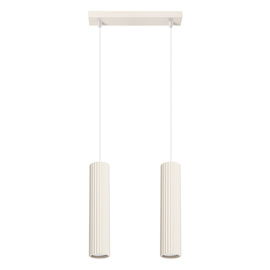 Lámpara colgante KARBON 2 beige