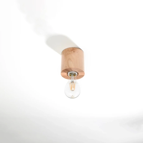 Lámpara de techo SALGADO madera natural