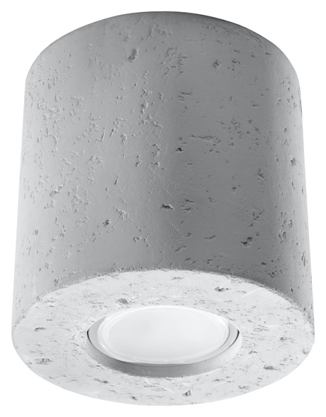 Plafond ORBIS hormigón + 1x bombilla LED GU-10 3000K Cálido 7W 620lm