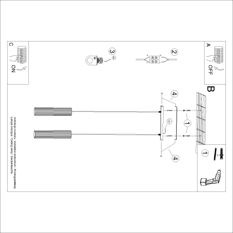 Lámpara colgante KARBON 2 taupe