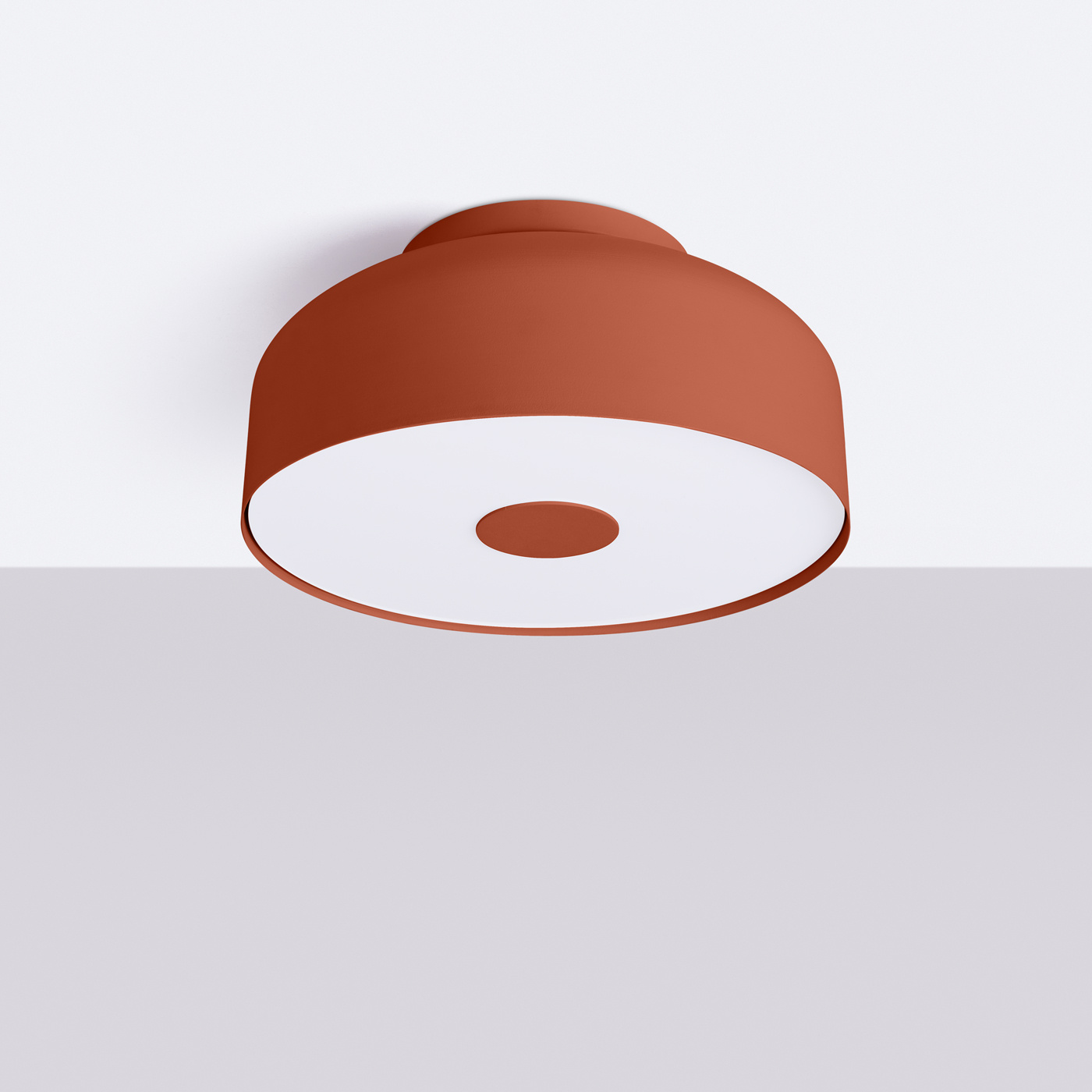 Lámpara de techo OMIQ rojo ocre
